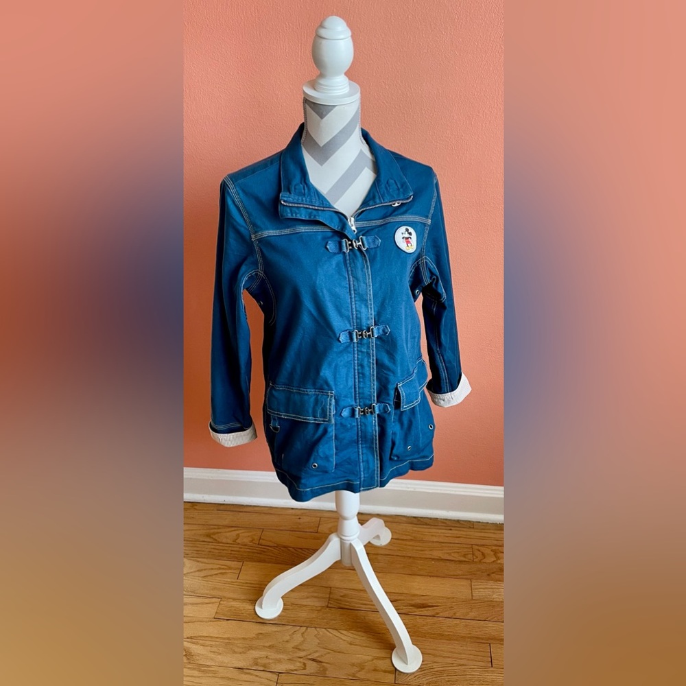 Vintage Disney Blue Utility Jacket for Women